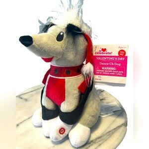 NWT Gemmy Valentines Day Dance Dog Way To Celebrate Plush Works Sing Dance Works